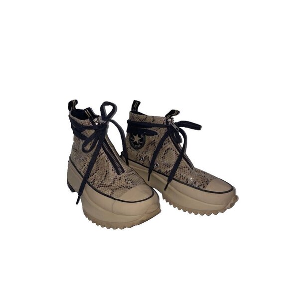 Converse Run Star Hike High Snakeskin Zip Chunky Boot 170056C Women's Size 6.5 - Picture 1 of 11